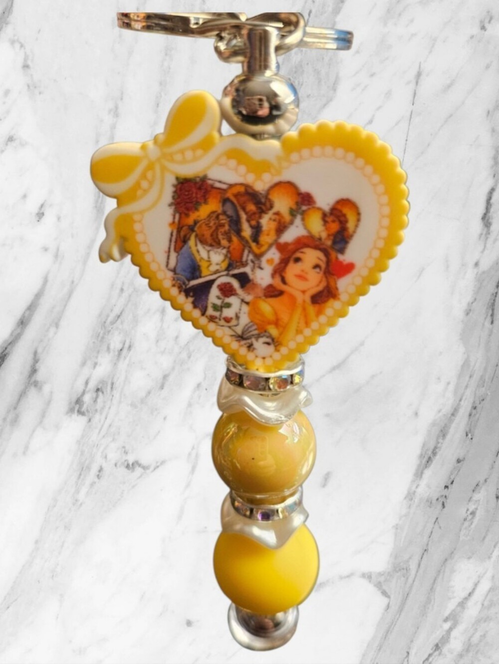 Belle Woman's Keychain Bag Charm